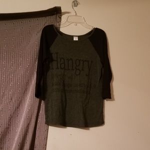 Hangry Long Sleeve Tee Black Girls